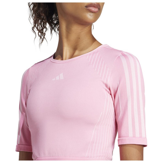 Adidas Γυναικεία κοντομάνικη μπλούζα Aeroknit Tee Adidas Γυναικεία κοντομάνικη μπλούζα Aeroknit Tee